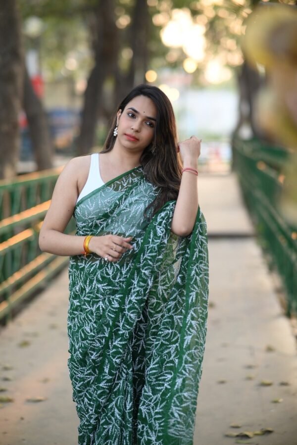Tepchi chiffon full all over jaal saree